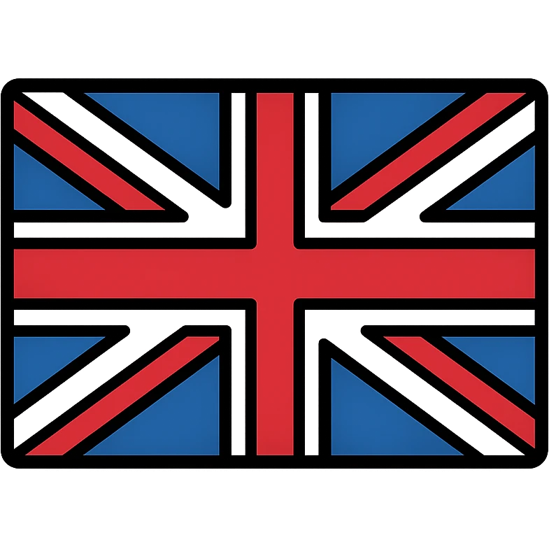 Union Jack (Great Britain flag) with accurate colors and proportions emoji