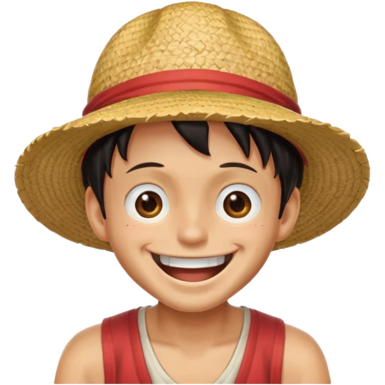Luffy laughing  emoji