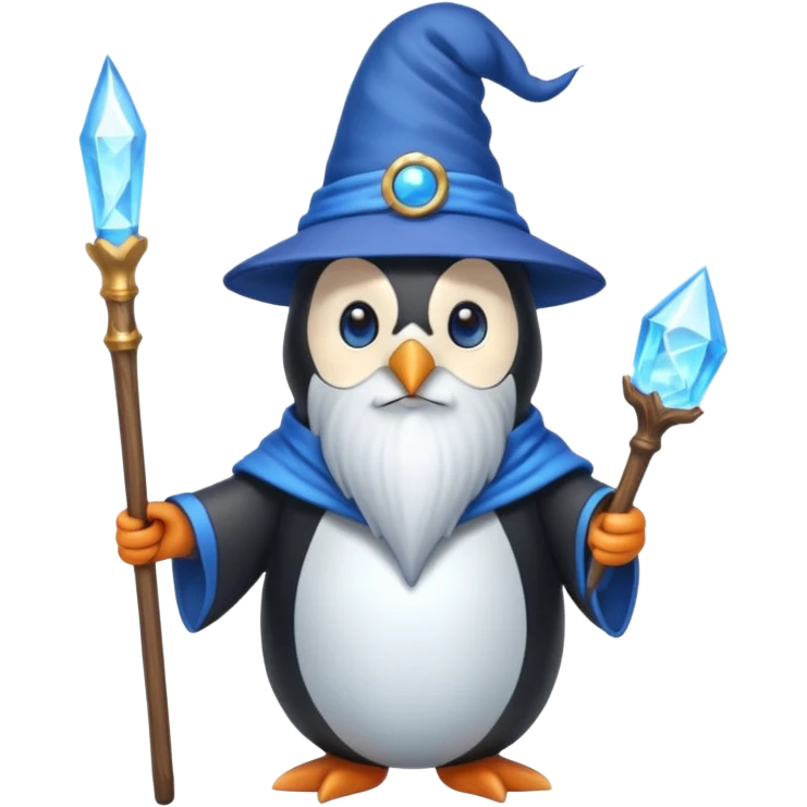 Penguin Wizard emoji