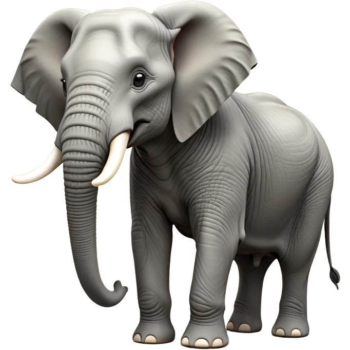 cinematic-elephant-realistic-full-body-standing-emoji,-massive-frame-calmly-balanced,-long-trunk-curled-slightly,-head-tilted-dramatically,-wrinkled-grey-skin,-majestic-tusks-catching-the-light,-simplified-yet-realistic-focused-features,-highly-detailed,-glowing-with-an-almost-sarcastic-glow emoji