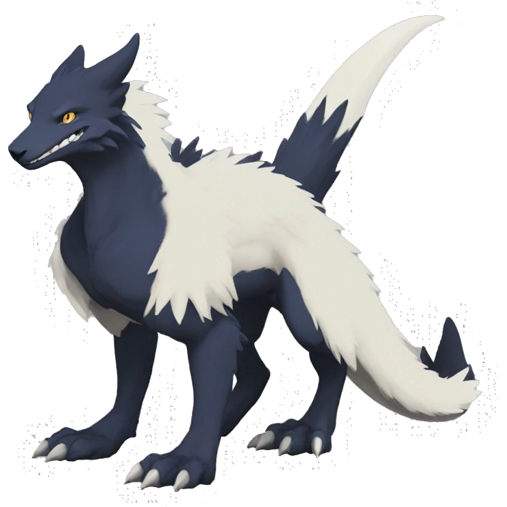 Nargacuga-Sergal full body emoji