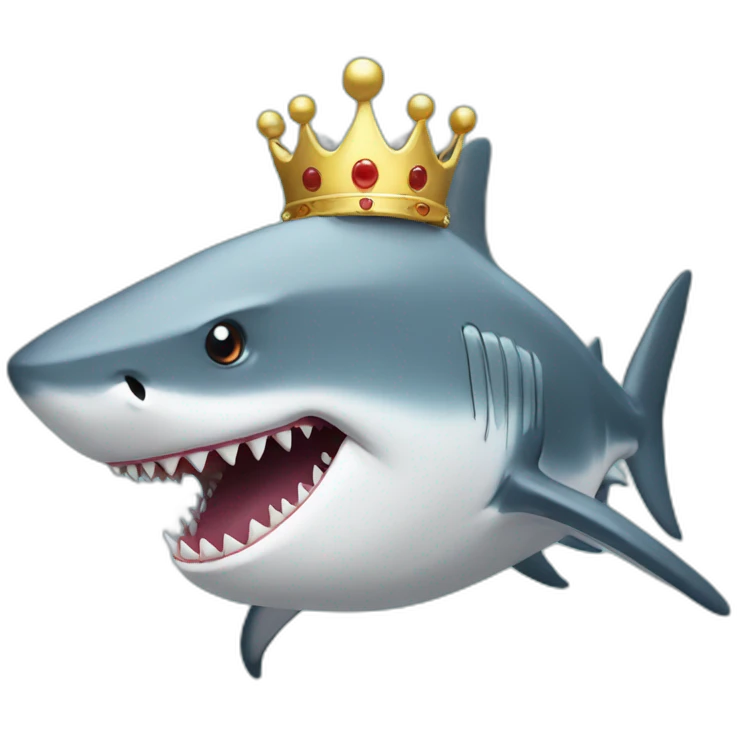 Shark with a Crown  emoji
