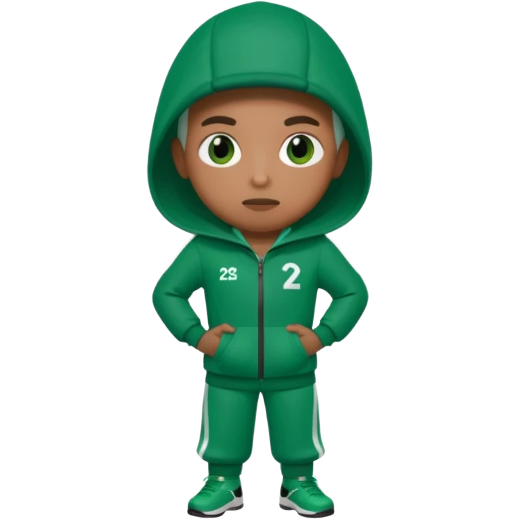 player 222 from squid game make it look realistic  emoji