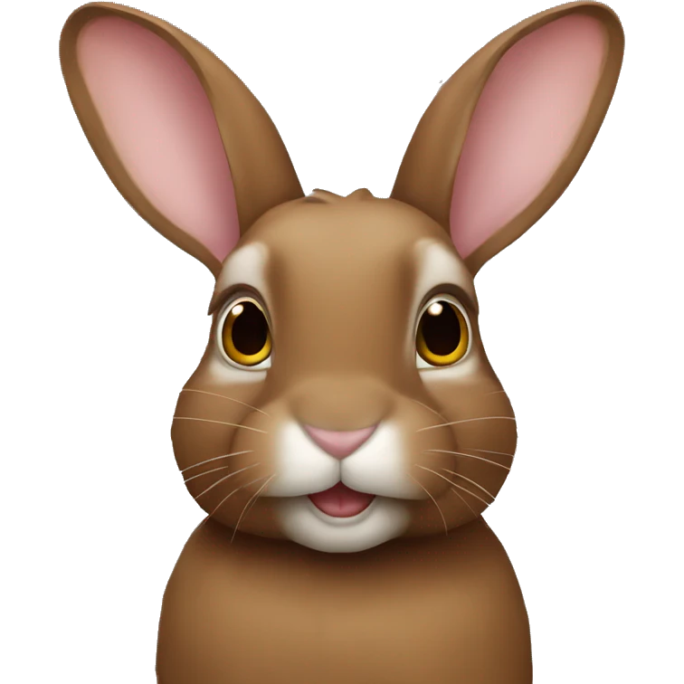 brown new zealand rabbit emoji