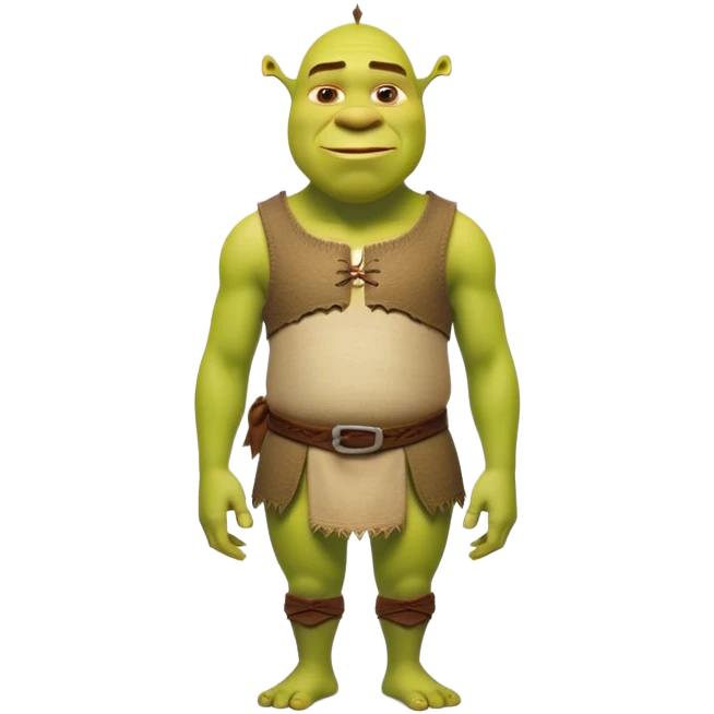 Very Slim Shrek fullbody emoji