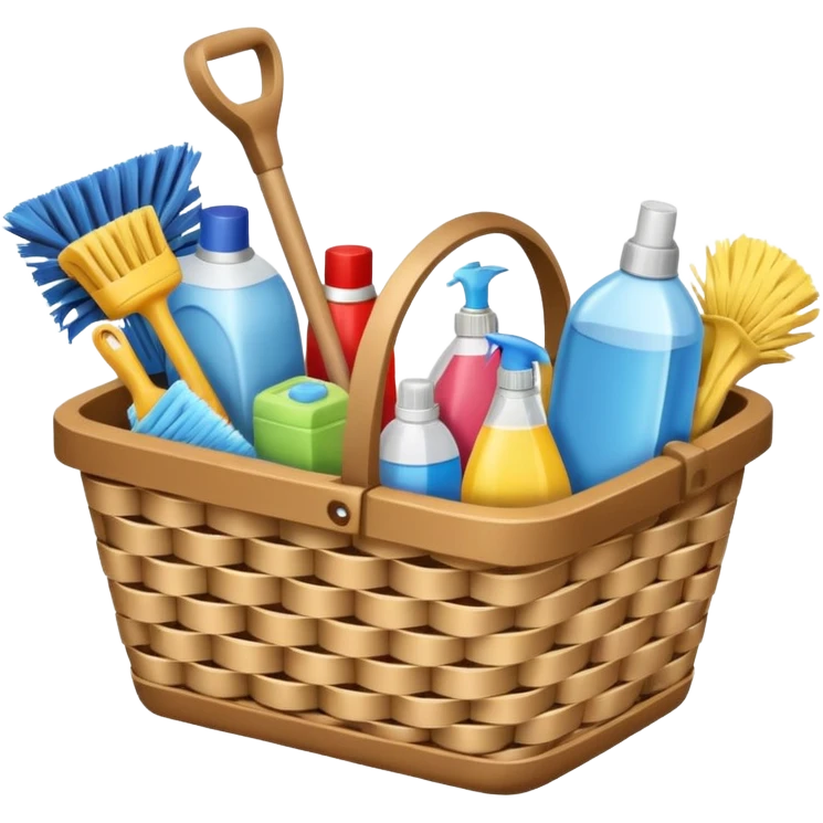 cleaning basket emoji