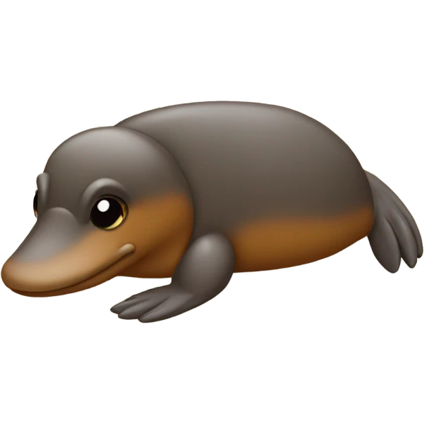 Platypus sunbathing emoji