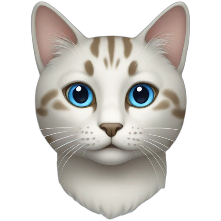 Cat blue emoji