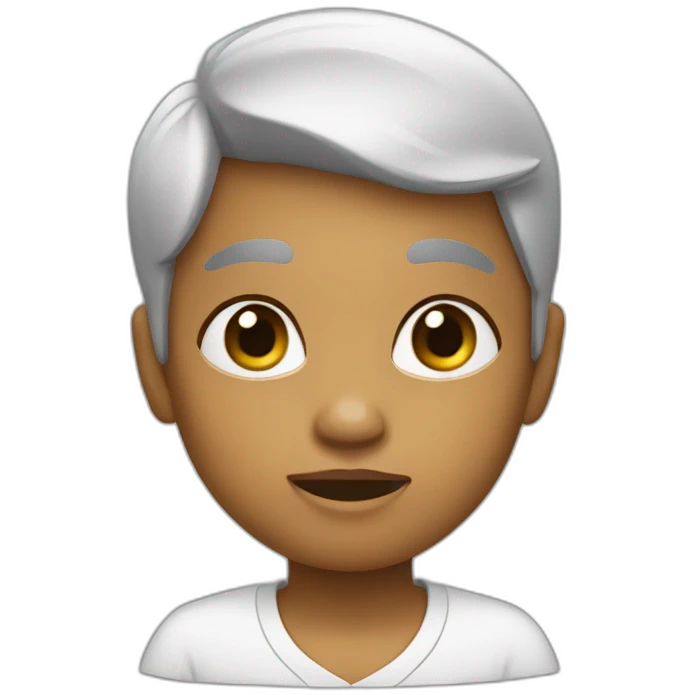 bebê careca de fralda emoji