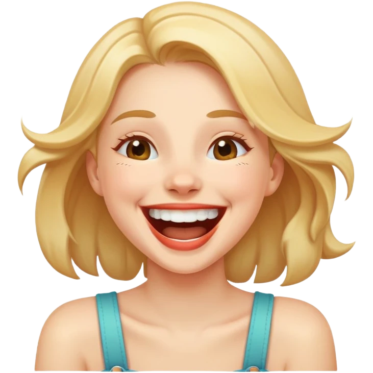 Girl laughing  emoji