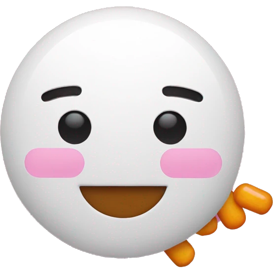 Getting  pills at Dunkin emoji