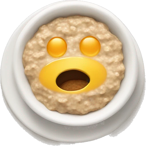 Oatmeal breakfast emoji