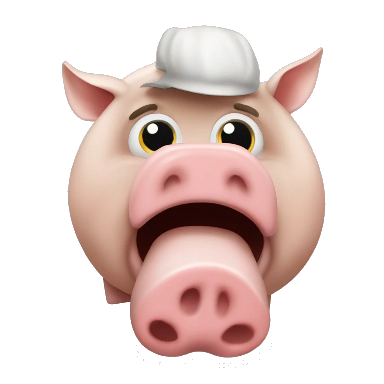 Quelque un qui mange du cochon emoji