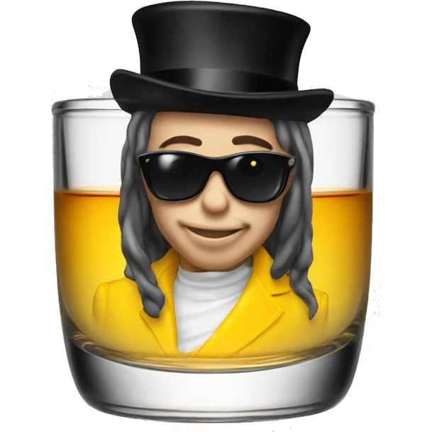 Galliano hotshot in small glass emoji