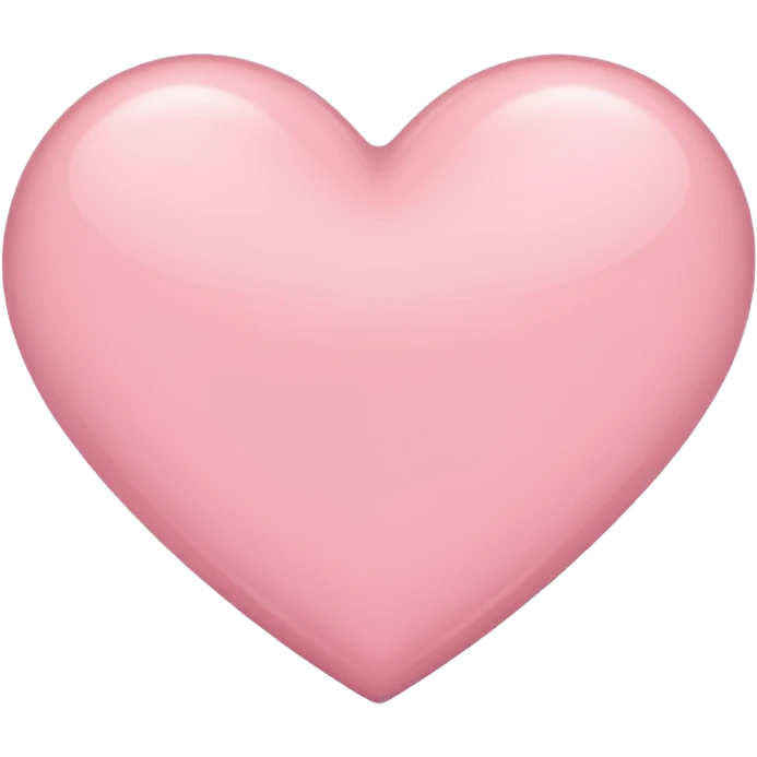 Light pink heart emoji
