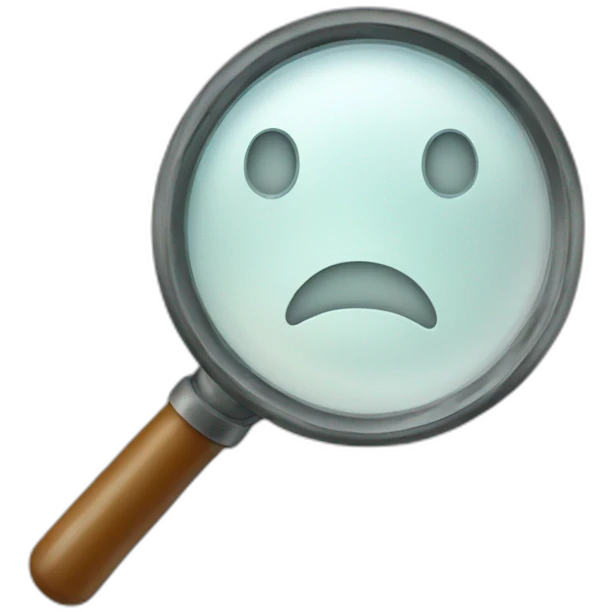magnifying glass emoji
