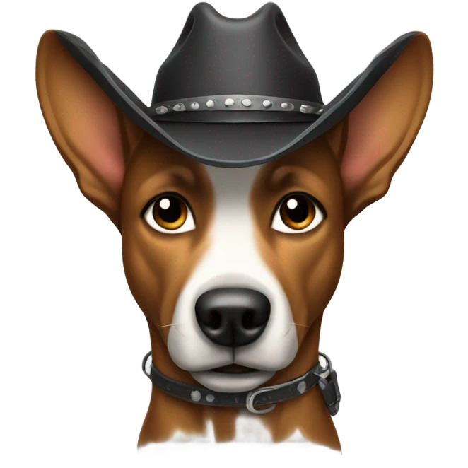 Cowboy dog emoji