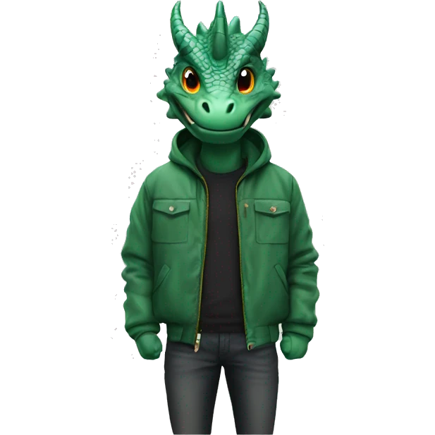 Drachen mit Supreme Jacke  emoji