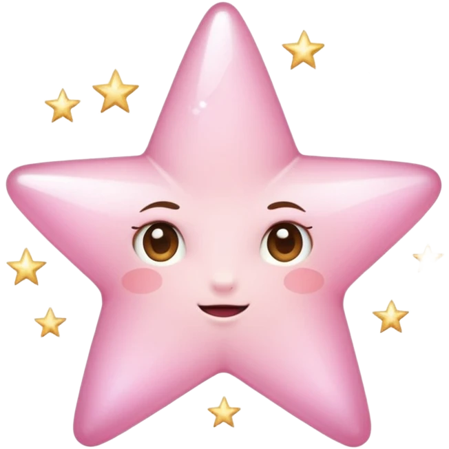 pale pink star sparkle emoji