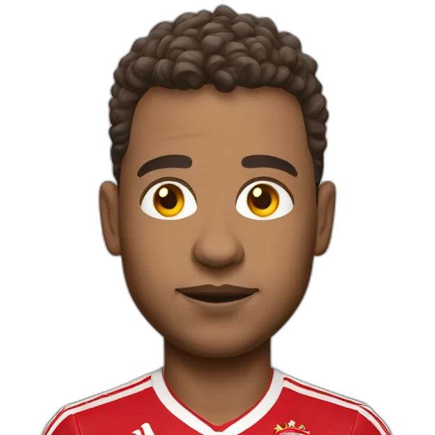 bayern münchen player running big head full figure emoji