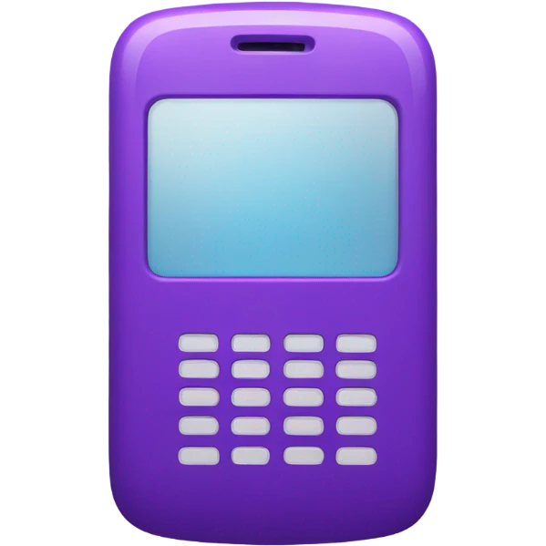 Purple phone emoji