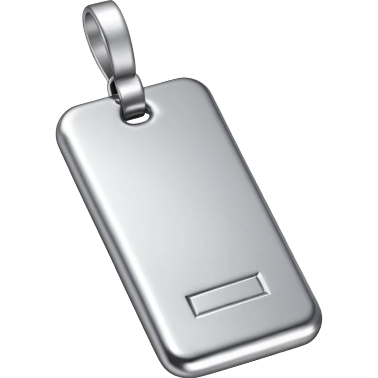 silver bar, silver tag emoji