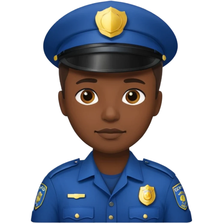 photographer with police uniform emoji