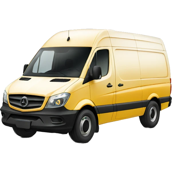 Sprinter van cute emoji