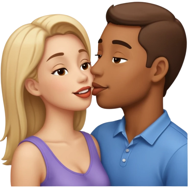 Öpüşen çift emoji