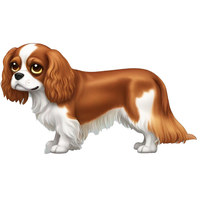Cavalier king charles spaniel dog emoji