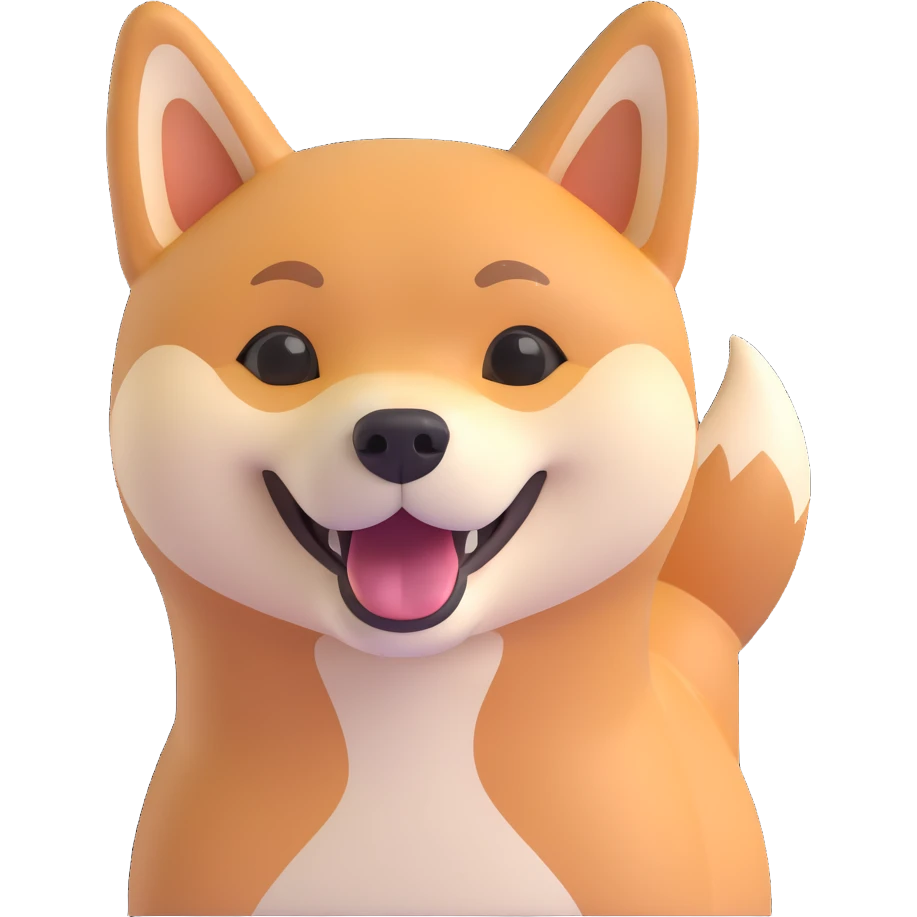shiba inu happy emoji