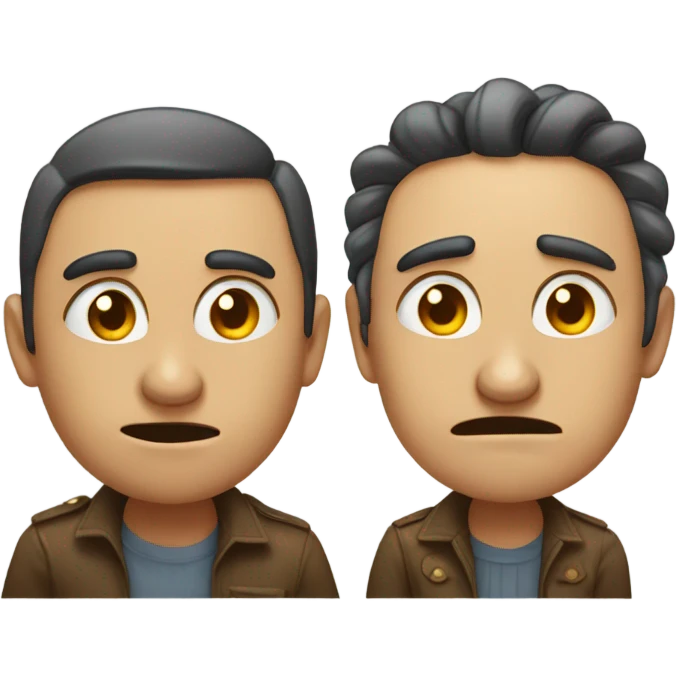 A man and woman pointing at you in disgust emoji