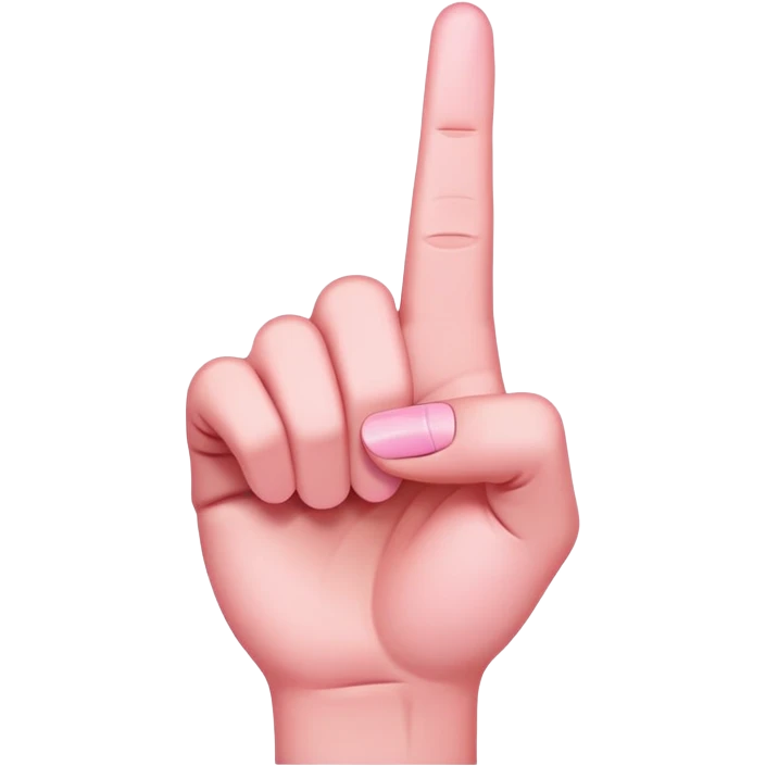 pink middle finger emoji