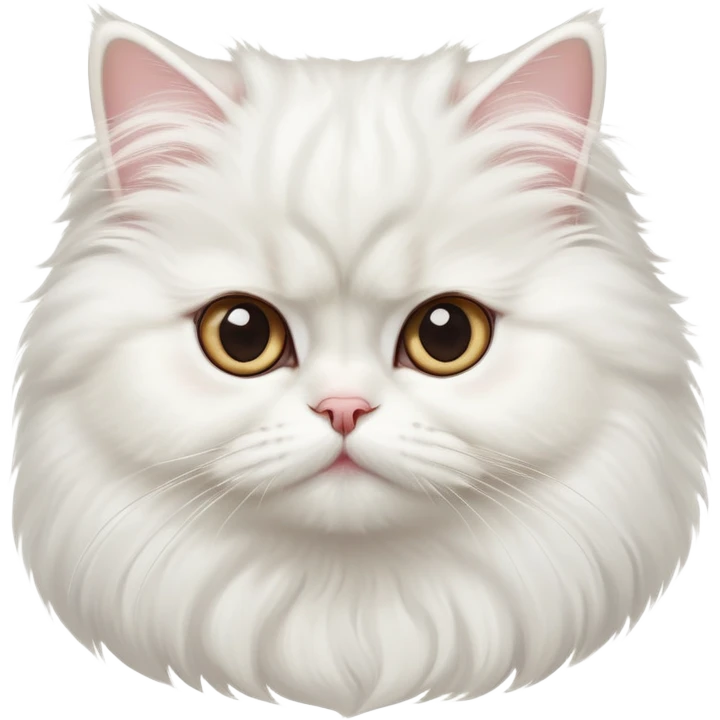 cinematic-adorable-big-eyed-fluffy-solid white-persian-cat-portrait-emoji,-head-tilted-playfully-with-a-sweet-expression,-fluffy-solid white-fur,-simplified-yet-irresistibly-cute-features-with-large,-expression, solid ginger persian cat emoji