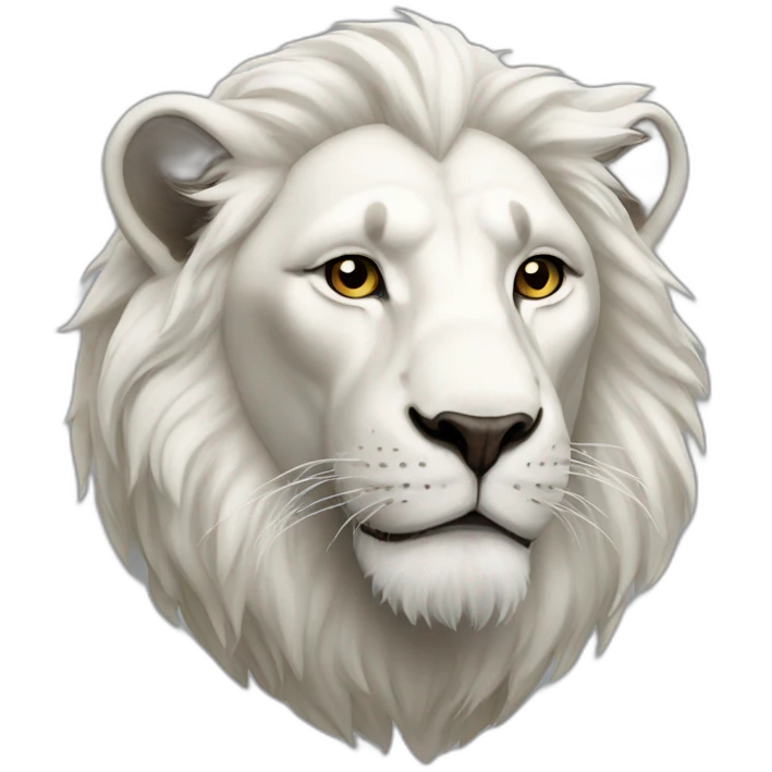 white lion emoji