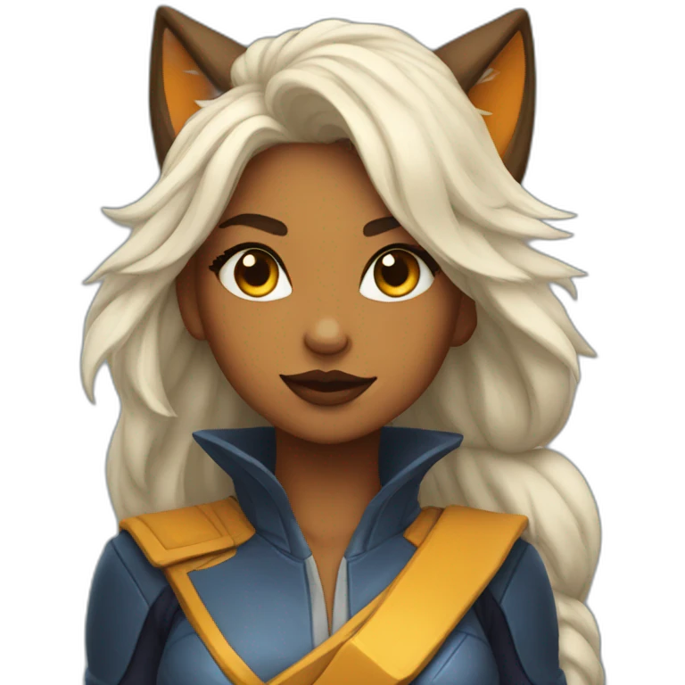 thunder fox girl emoji