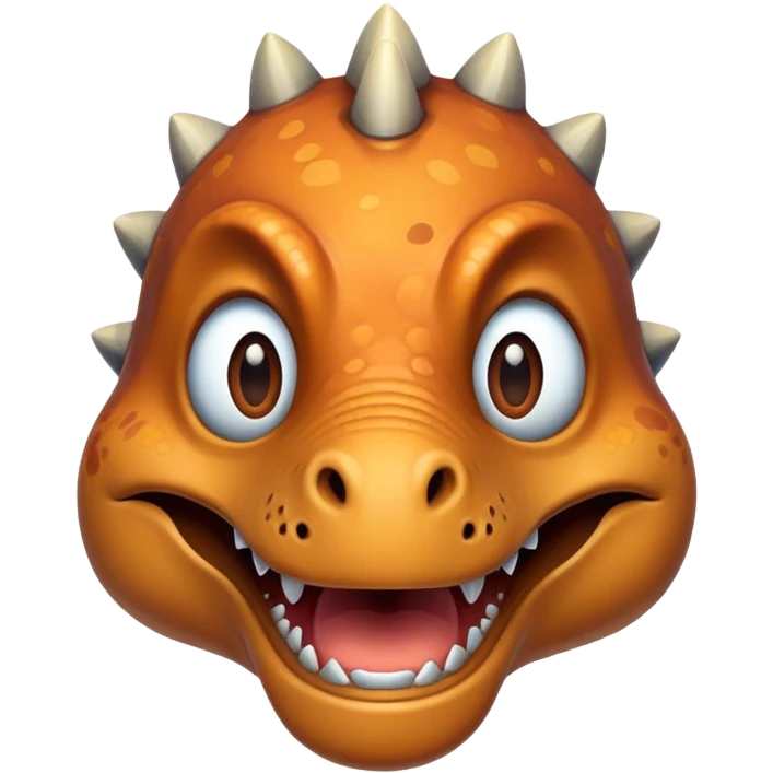 dinosaur face with moustache  emoji