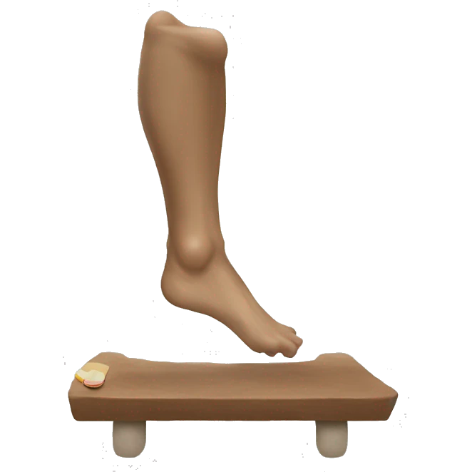 Kicking feet emoji