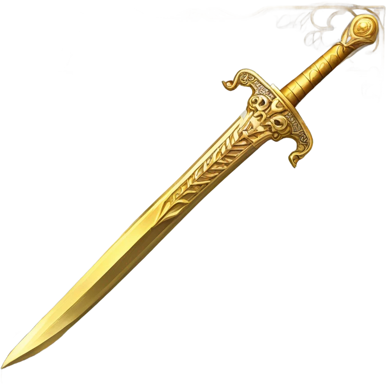 Magic Gold sword emoji