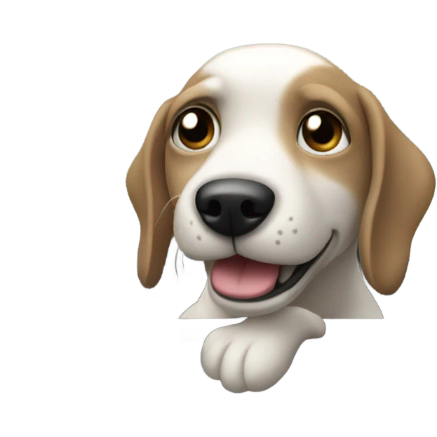 Dog in a car emoji