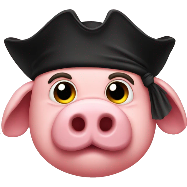 Pig pirate emoji