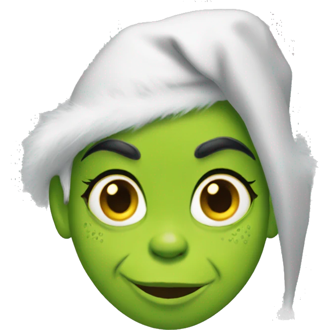 Female full size grinch emoji