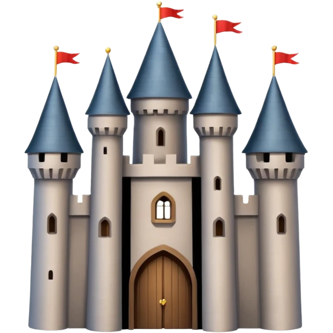 minimalistic castle emoji