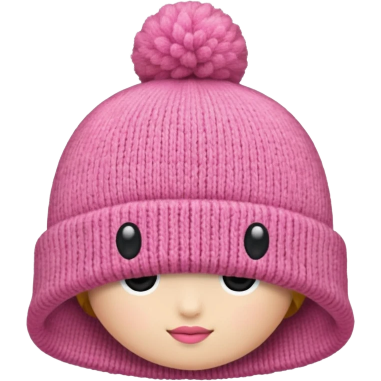 a pink hat emoji