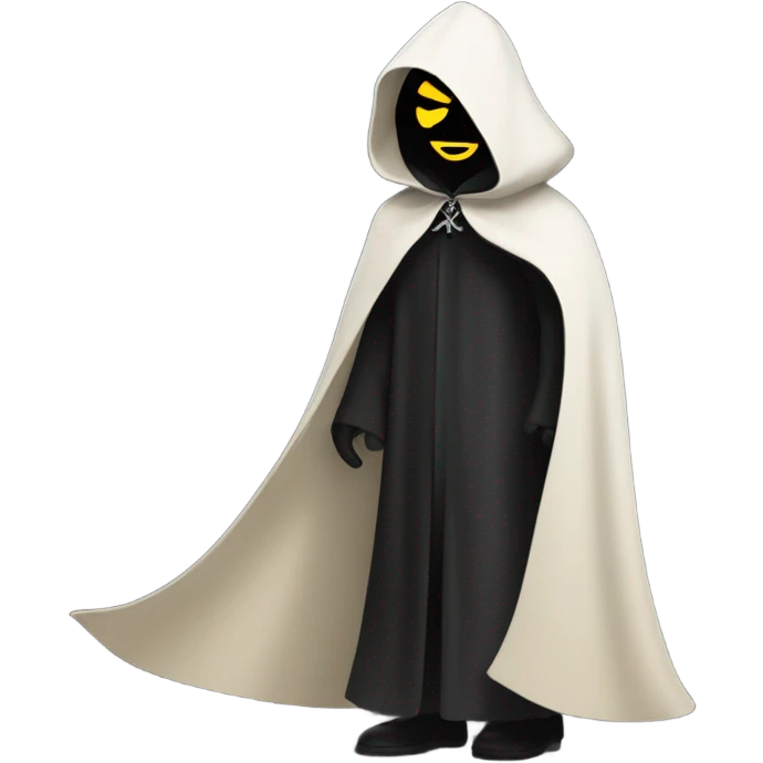 illuminati shadow figure in black cloak emoji