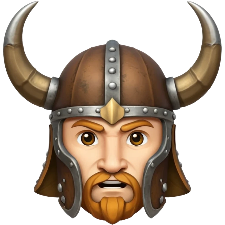 Solo el casco vikingo con cuernos sin cara de persona emoji