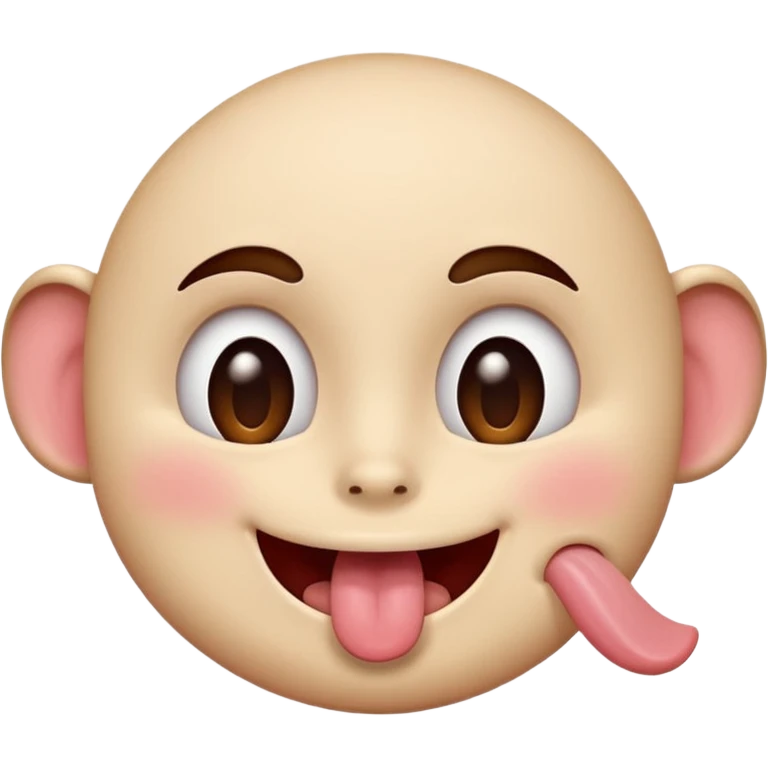 Face with tongue out, smiling and blushing and eyes rolled back  emoji