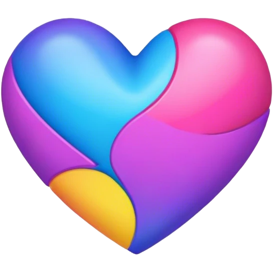 bisexual heart emoji