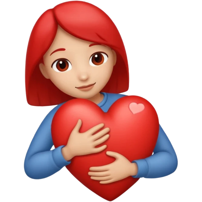 heart hug emoji