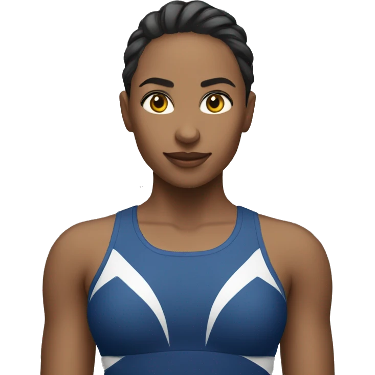 Femme fesant de la gymnastique  emoji